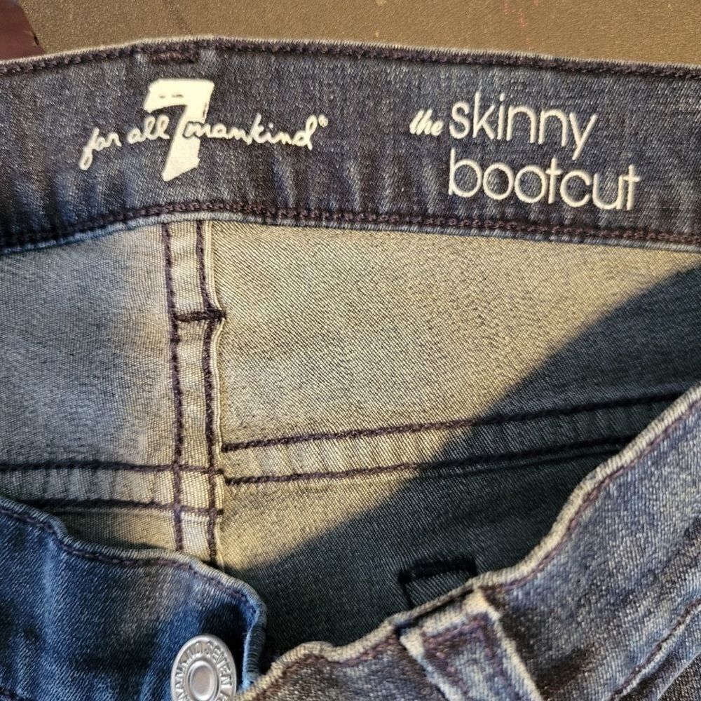 7 For All Mankind Skinny Bootcut Jeans.Size 29 - Picture 5 of 11